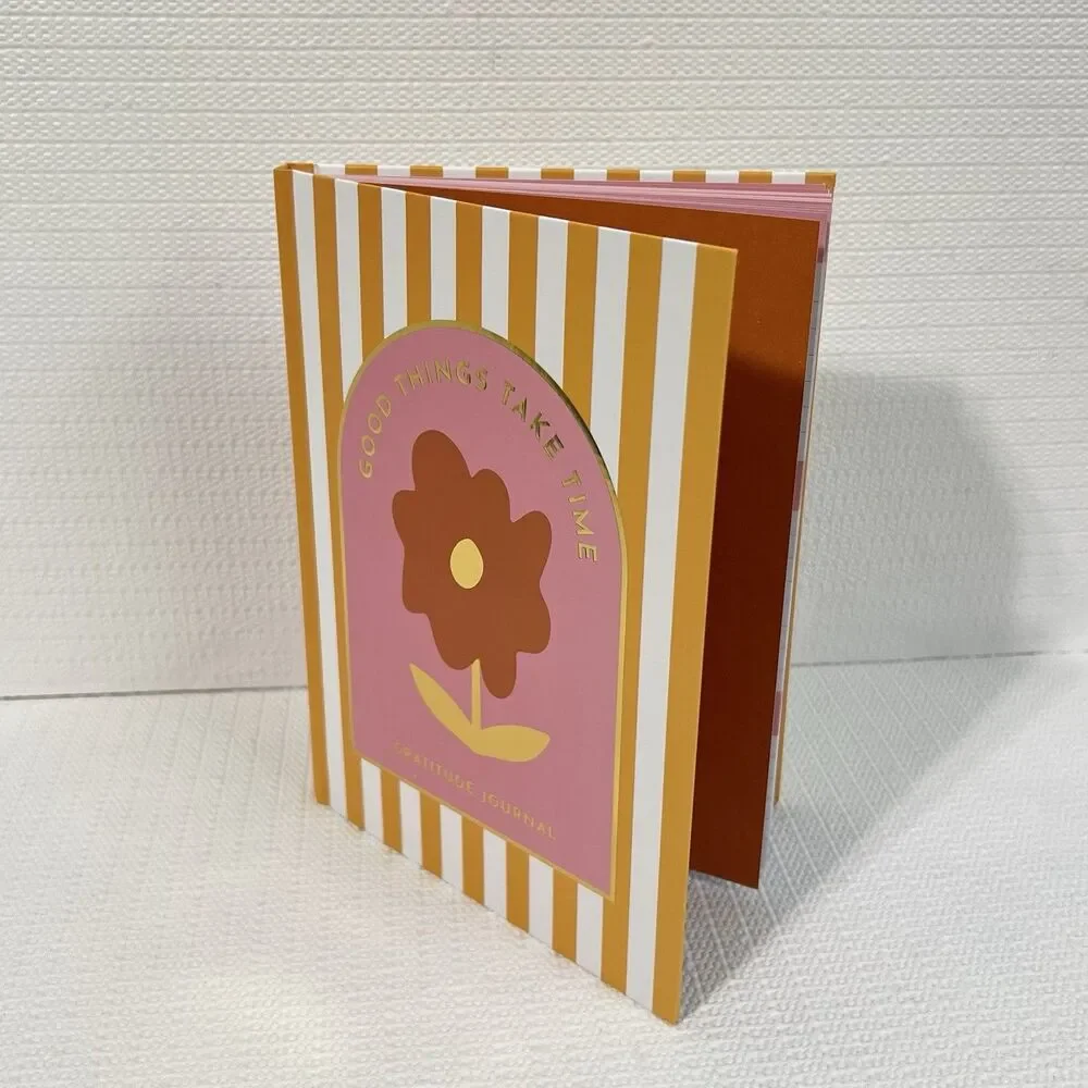 Good Things Take Time Hardcover Guided Gratitude Journal Multi 60 Lined Pages